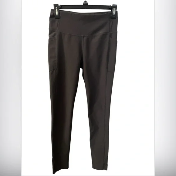 MONDETTA Performance + Luxury Leggings Womens Size Small Gray Stretch Athleisure - Picture 1 of 4